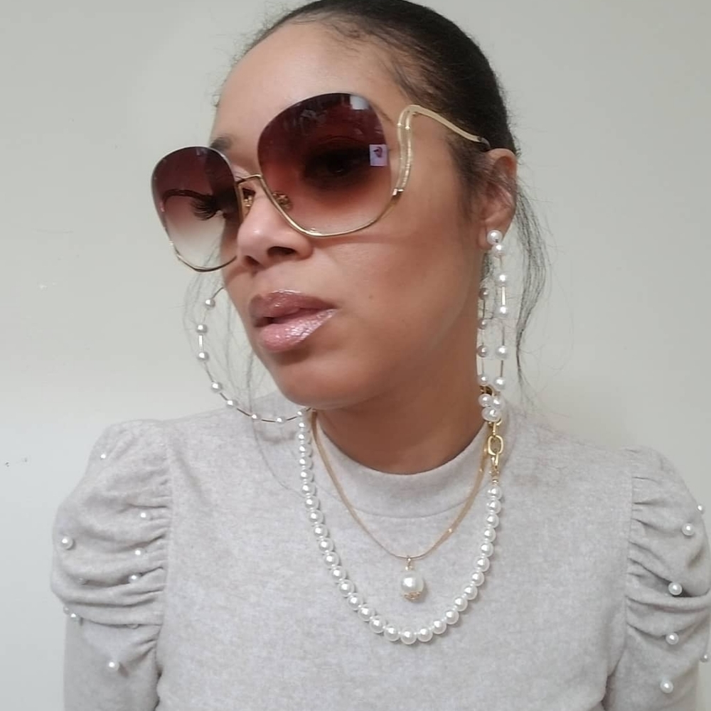 Drop frame sunglasses
